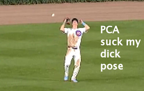 joeyant1971's tweet photo. @Brewrers The catch was so good he celebrated in the outfield with his famous sucmahdic pose LOL https://t.co/0BtAGpIZai