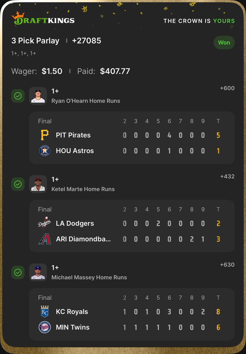 Kay7BA's tweet photo. Another one to end the night 😮‍💨 KETELLLLLLL WALK OFF ✅✅ @PropFinderApp  best app out rn ‼️ https://t.co/Sj03vCe3XO