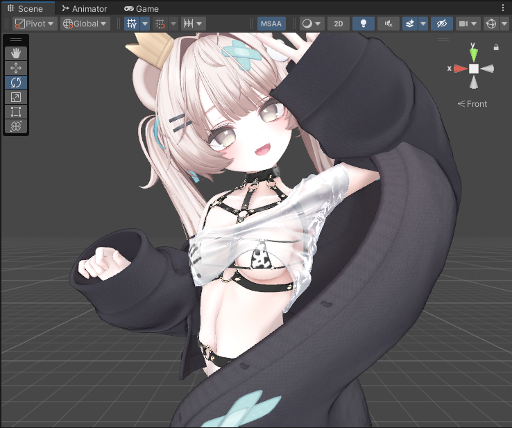 VRC_kapi's tweet photo. @Cha_VRC21 @GeN_kuroh あ、あと並行投影だとUnityの仕様上AOが出ないので透視投影にしてからご確認ください。 https://t.co/sxeGLImI2j