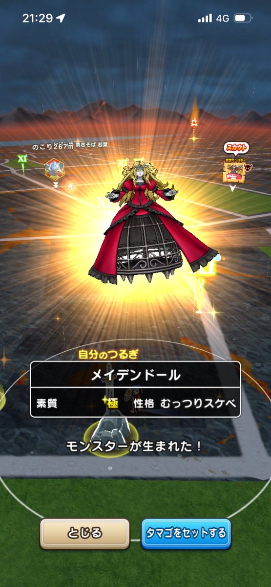 macomaco_DQW's tweet photo. メイデンドールのむっつりバイタルなし。継続！！
#ドラクエウォーク
#なかまモンスター https://t.co/6PvKPEFypn