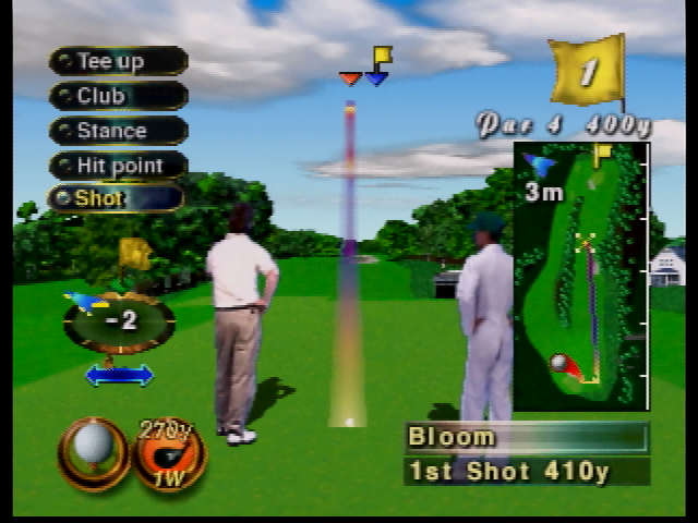 ProfBloomVtuber's tweet photo. I wonder how much engine similarity there is between the T&amp;E Soft golf games on N64 and the ones on Saturn, and by extension, Virtual Hydlide.  Could a madman successfully port Virtual Hydlide to the N64? https://t.co/khUJwmqah7