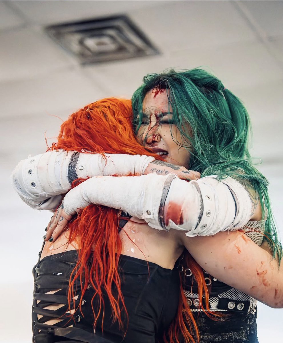 ProXFirefly6's tweet photo. Happy Birthday @HellsFavoritePK 🎂 Former One third of Chemical X, Metroplex Women’s Champion, and the Indy God’s Wrestling Soulmate 🖤 https://t.co/Xe3ido7Ysc