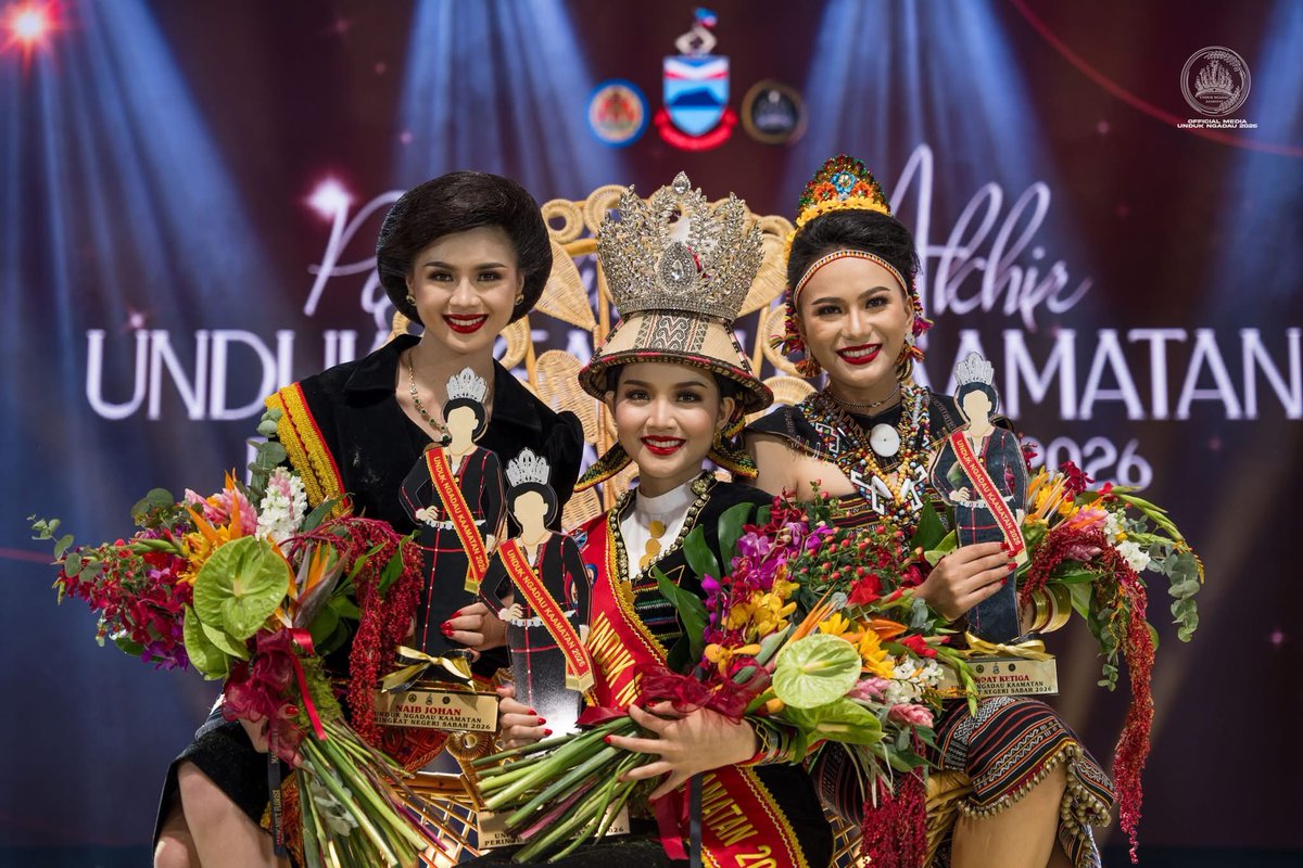 unksabah's tweet photo. Tahniah kepada para pemenang Unduk Ngadau Kaamatan Peringkat Negeri Sabah 2026 #UNK2026 #undukngadau #kaamatan #sabah https://t.co/IRv7SDbpto