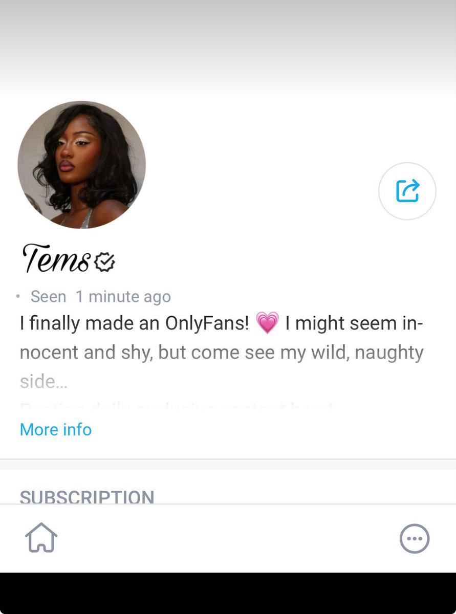 Ghost91ne's tweet photo. Tems reportedly kicks off her only fans career after a huge decline in her streaming numbers💔 https://t.co/qNsvt1S6m3