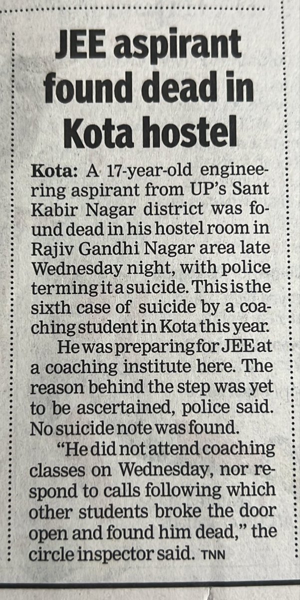 akshaychat's tweet photo. The brazen celebrations by coaching institutes need to stop. The definition of character and intellect with an exam result, needs to stop. The obstacles to meritorious students not getting desired results need to end. The systemic flaws need to end. https://t.co/MKt9u5evzB