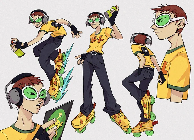 Repost some of my Jet Set Radio Arts! #jetsetradio #jsr