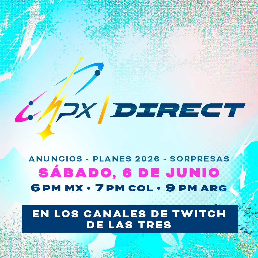 KalopsiePX's tweet photo. ⚠️ KPX DIRECT ⚠️
¡Hemos encontrado la sobrecarga y retomamos la transmisión para traer ANUNCIOS IMPORTANTES!  ⚡⚡

Este SÁBADO 6 DE JUNIO nos vemos en los canales de Nino, Mixte y Sunny para el primer KPX DIRECT ✨ ¡Hablaremos sobre MUCHAS novedades, no se lo pueden perder! 🚀 https://t.co/v8DHDgSTOy