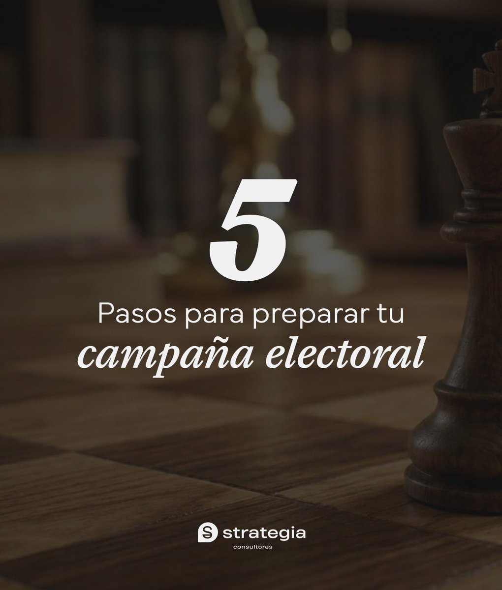 Strategia_mx's tweet photo. Ganar una elección no es azar; requiere metodología, disciplina y planeación. ♟️
Te compartimos los 5 pasos clave para preparar una campaña electoral competitiva y sólida.

#MarketingPolítico #ConsultoríaPolítica #EstrategiaElectoral #Strategia https://t.co/WFLT1ZP1Xw