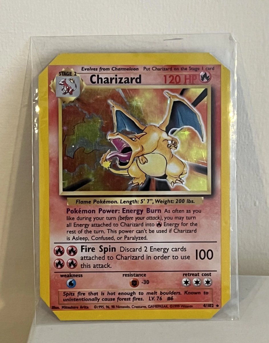 Walrus_Moonboy's tweet photo. A man recently shared one of his biggest Pokémon regrets. 💔

When he was around 9 years old, he used to clip the corners of his Pokémon cards so other kids couldn't steal them.

At the time, it seemed like a smart idea.

Years later, he realized he had permanently damaged some of the cards he treasured most. 😭💀

Sometimes the biggest enemy of a collection is our younger self.