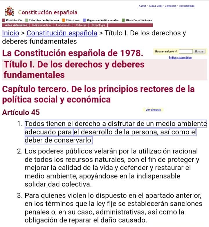 Insurrecto76's tweet photo. #DíaMundialdelMedioAmbiente
En España nos regimos por el Artículo 45 Constitución Española, en su apartado 1 dice:
👉 "Todos tienen el derecho a disfrutar de un medio ambiente adecuado para el desarrollo de la persona, así como el deber de conservarlo"👈 #EducaciónAmbiental https://t.co/CkNpY1201m