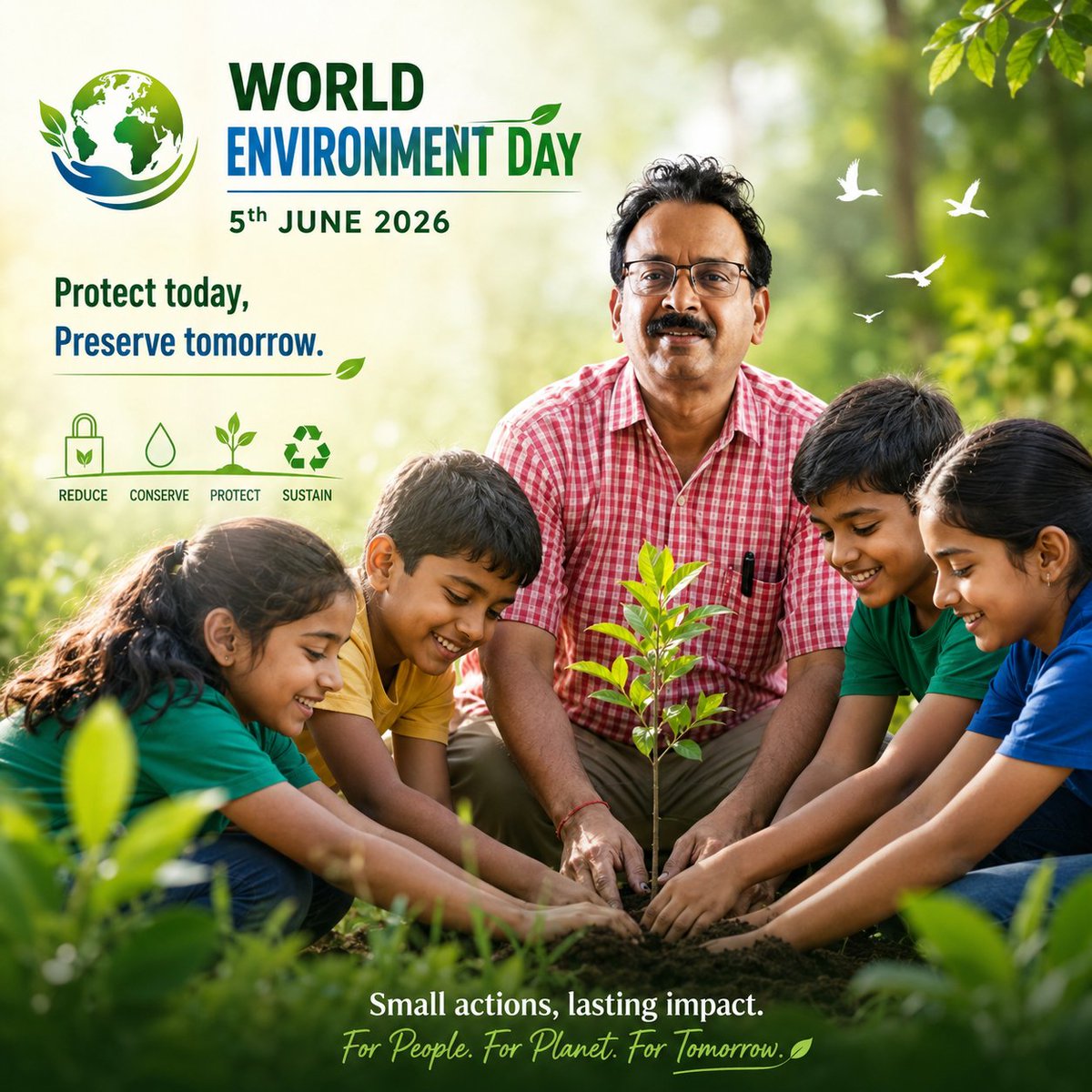 narottamsahoo's tweet photo. Nature connects all. Environment nourishes all.

This #WorldEnvironmentDay, let us unite in a mission for our people and planet - #reduce plastic use, #protect biodiversity, #conserve resources, and build a #sustainable future.

The #Earth gives us life, #hope, and countless #opportunities every day.

Let us pledge today, and every day, to safeguard its beauty and abundance for generations to come.

@missionlife @UNEP @UNFCCC @UNBiodiversity @mygovindia