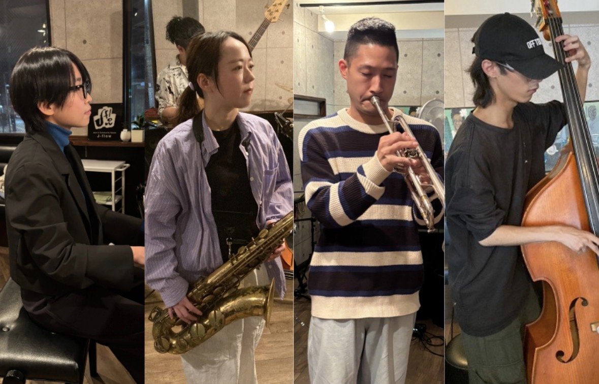 JflowTOKYO's tweet photo. 本日、６月５日（金）のJ-flowは
◇小林千夏（sax）セッション♪
栗山雄暉（tp）瀬戸萌歌（pf）姫岡優太（b）
１８：００～２２：００ 　２８００円＋オーダー
リスナー参加、様子見参加の方も大歓迎！
テナーサックス奏者の小林千夏さんがセッションリーダーです♪ https://t.co/hcclewyCIU