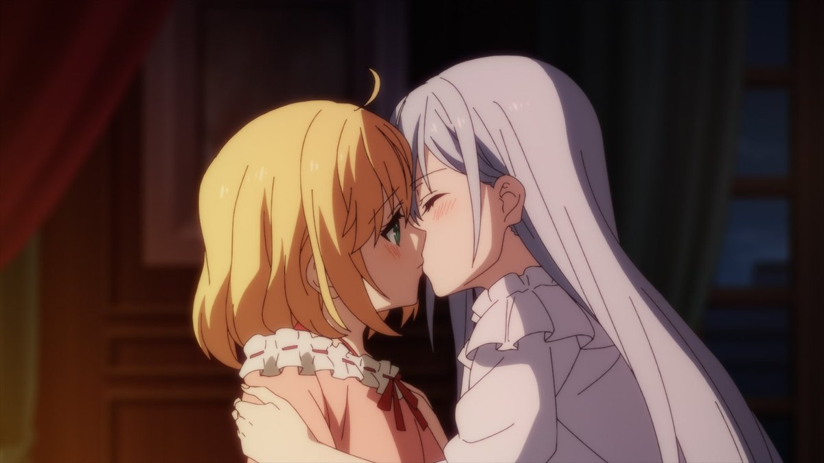 ShoujoCent's tweet photo. PRIDE MONTH YURI RECS DAY 4! 🏳️‍🌈
 
Haven’t gotten around to the novels yet, but the MagiRevo anime is solid, fun, adorbs, and a perfect gateway show for budding himejin 😙👌
 
Gorgeous animation, loveable characters, and in a rarity for yuri adaptations, ACTUAL ON-SCREEN KISSES 👩‍❤️‍💋‍👩 https://t.co/Ms8c2athTf