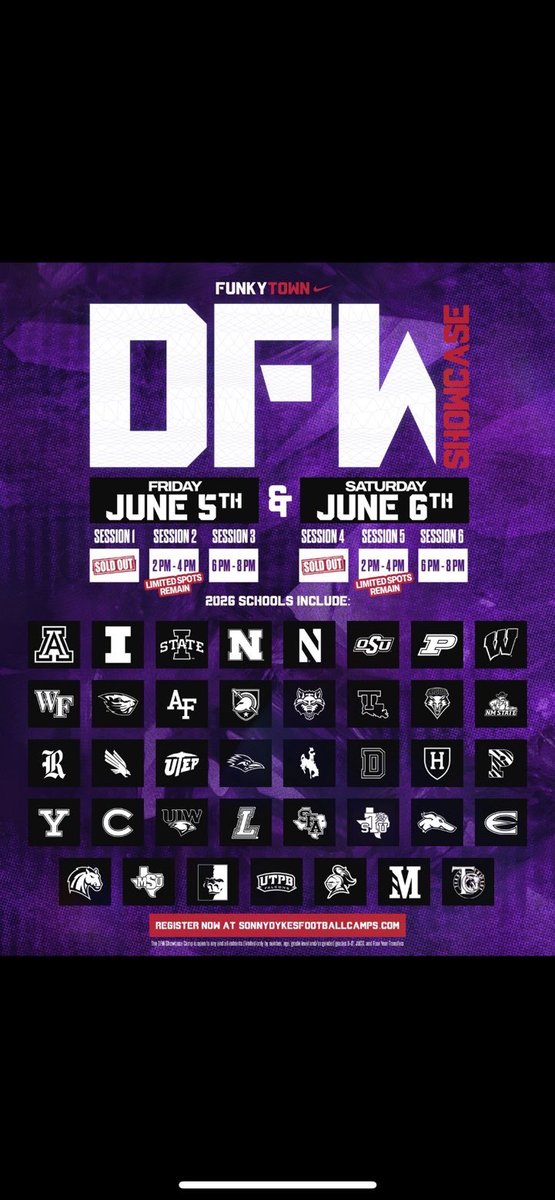 RjSagna's tweet photo. 6’6/ 240lbs/ Edge
I will be competing at the @TCUFootball mega camp tomorrow ‼️‼️

@JoshAlaeze @TheAVOAcademy_ @CoachGray7 https://t.co/J0DBxwAitG