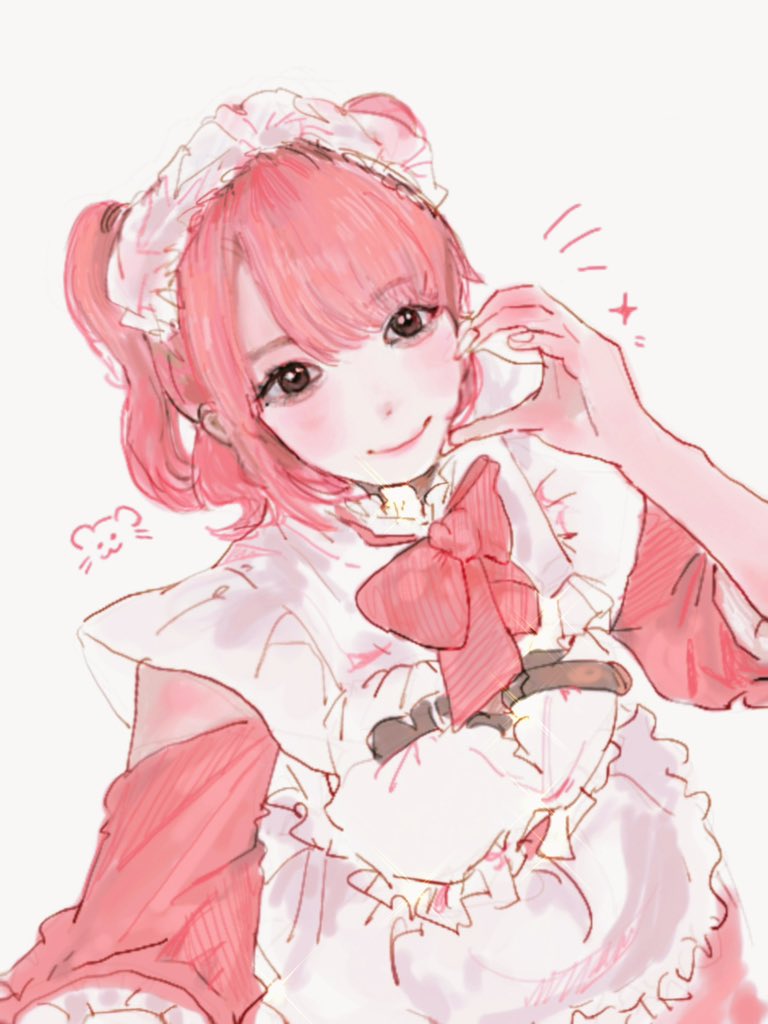 OnoKousa's tweet photo. チェキじゃないけど、りんちゃんに見てもらえたら嬉しい！りんちゃん描いたよ！
💖🎀💖
 #りんちゃんと世界征服 https://t.co/upR6TG49kL