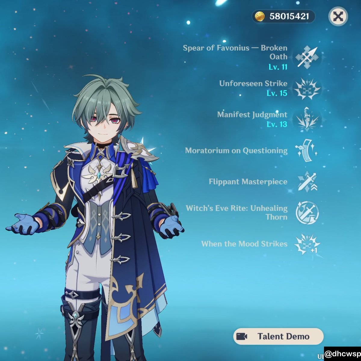 dhcwsp's tweet photo. Lohen has the first lvl 15 talents in the game https://t.co/9eb8I5cG8n