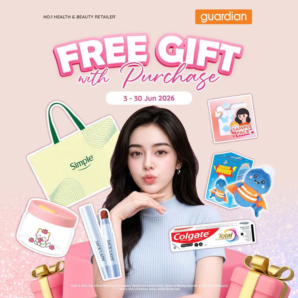 GuardianMYS's tweet photo. 🎁 𝗘𝘅𝗰𝗶𝘁𝗶𝗻𝗴 𝗙𝗥𝗘𝗘 𝗚𝗶𝗳𝘁𝘀 𝗔𝘄𝗮𝗶𝘁 | 𝟯 - 𝟯𝟬 𝗝𝘂𝗻𝗲 𝟮𝟬𝟮𝟲 ✨ Shop selected participating brands and enjoy FREE gifts with purchase. Limited stocks only—grab yours now! 🛍️https://t.co/jd4FE7nMNQ https://t.co/rWuHcgnndr