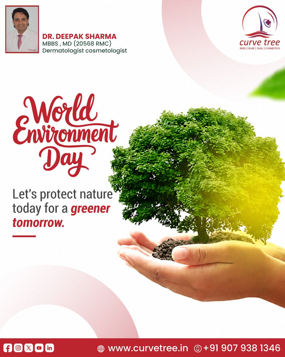 curvetree's tweet photo. Nature is the foundation of healthy living and a brighter future. 🌍
This World Environment Day, let’s protect our planet by planting trees, reducing waste, and embracing sustainable choices every day. 🌱💚

#CurveTree #WorldEnvironmentDay #SaveEarth #GoGreen #ReduceWaste https://t.co/Q3Qw26gHUr
