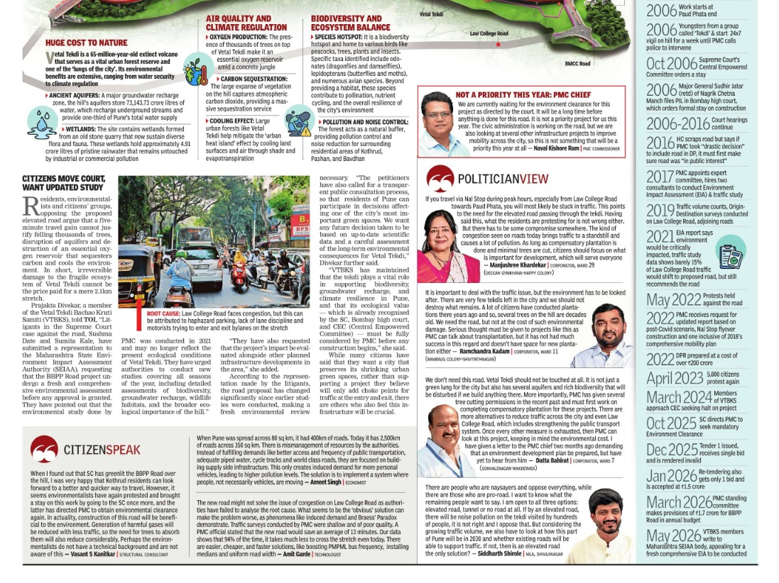 OldWonk's tweet photo. Excellent report by @Salonee_TOIPune & @ArdhraNairTOI on the futility of the #BBPP 👏
Taking this opportunity to invite Shri Vasant Kanitkar sir to join my #TekdiTrail tomorrow where I will explain all "technicalities" to him in excruciating details🙏 https://t.co/Y4wrTamHhK