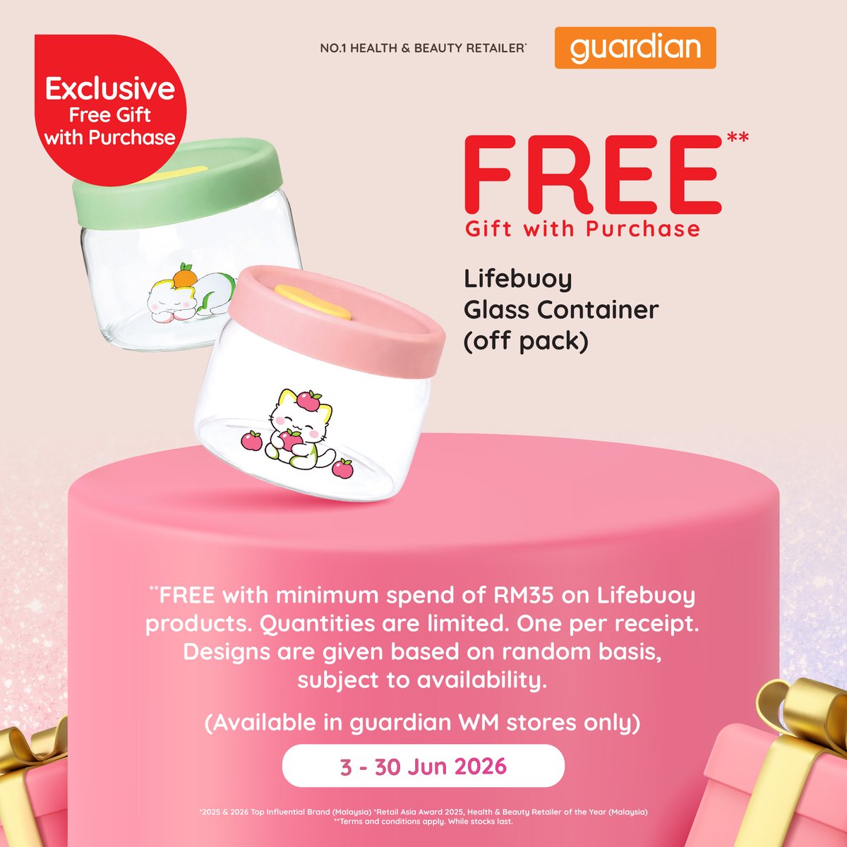 GuardianMYS's tweet photo. More picks, more savings! 😍  3 - 30 Jun 2026 🛒
From beauty must-haves to everyday essentials, there are plenty of FREE gift deals waiting for you 🎁 Shop now with guardian and bring home more while stocks last! 🧡https://t.co/jd4FE7nMNQ https://t.co/xV16n8kLel