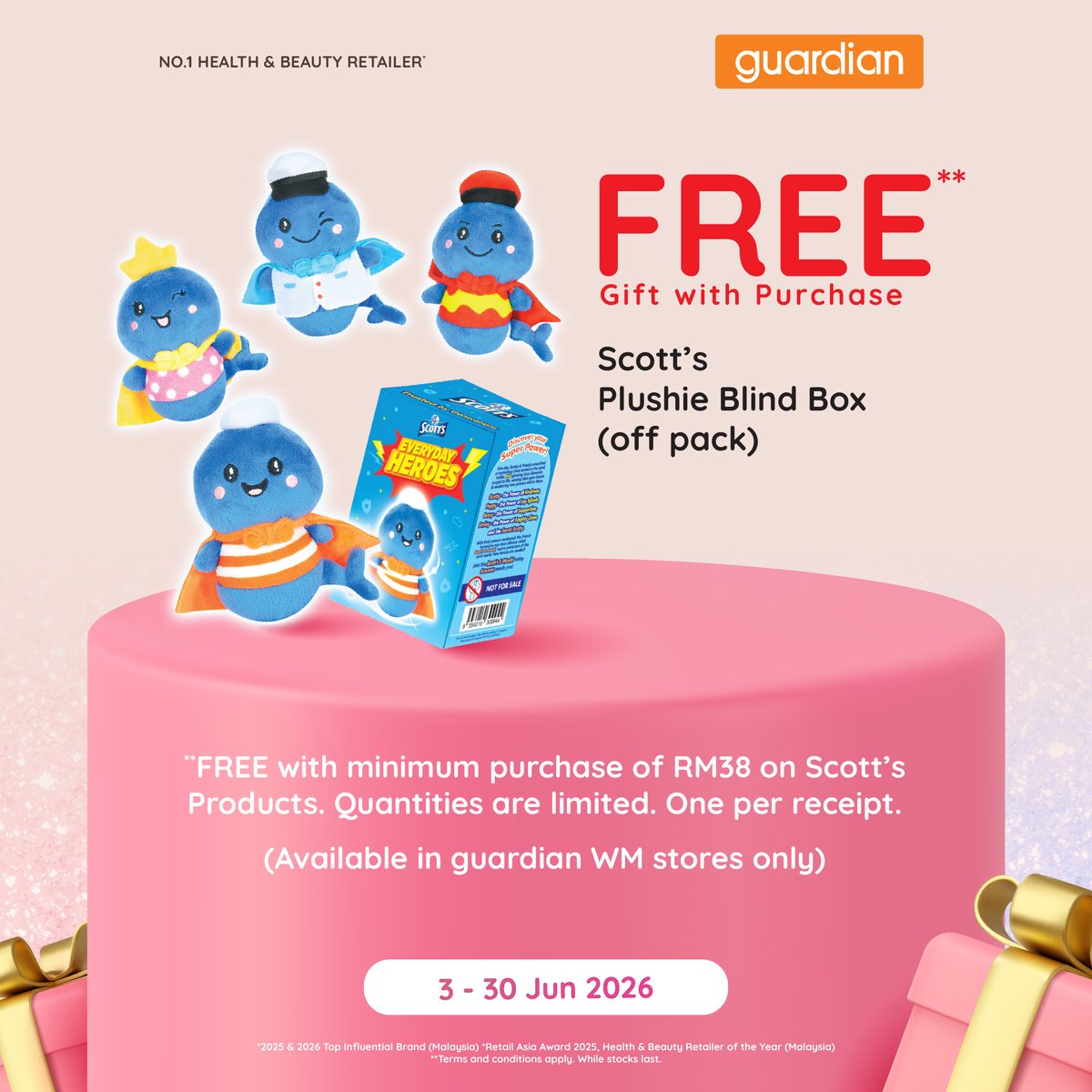 GuardianMYS's tweet photo. More picks, more savings! 😍  3 - 30 Jun 2026 🛒
From beauty must-haves to everyday essentials, there are plenty of FREE gift deals waiting for you 🎁 Shop now with guardian and bring home more while stocks last! 🧡https://t.co/jd4FE7nMNQ https://t.co/xV16n8kLel