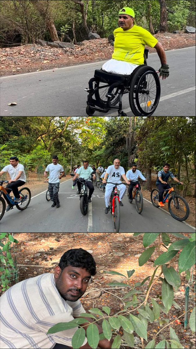 Amitshah301198's tweet photo. विश्व पर्यावरण दिवस के उपलक्ष्य में @BJYM4Mumbai द्वारा आयोजित नेशनल पार्क, मुंबई की भव्य साइकिल रैली में टीम के साथ सहभागी होने का सौभाग्य प्राप्त हुआ व वृक्षारोपण भी किया गया 🚴🌱
#WorldEnvironmentDay #BJYM #CyclingForEnvironment https://t.co/Hf99ueZM4L