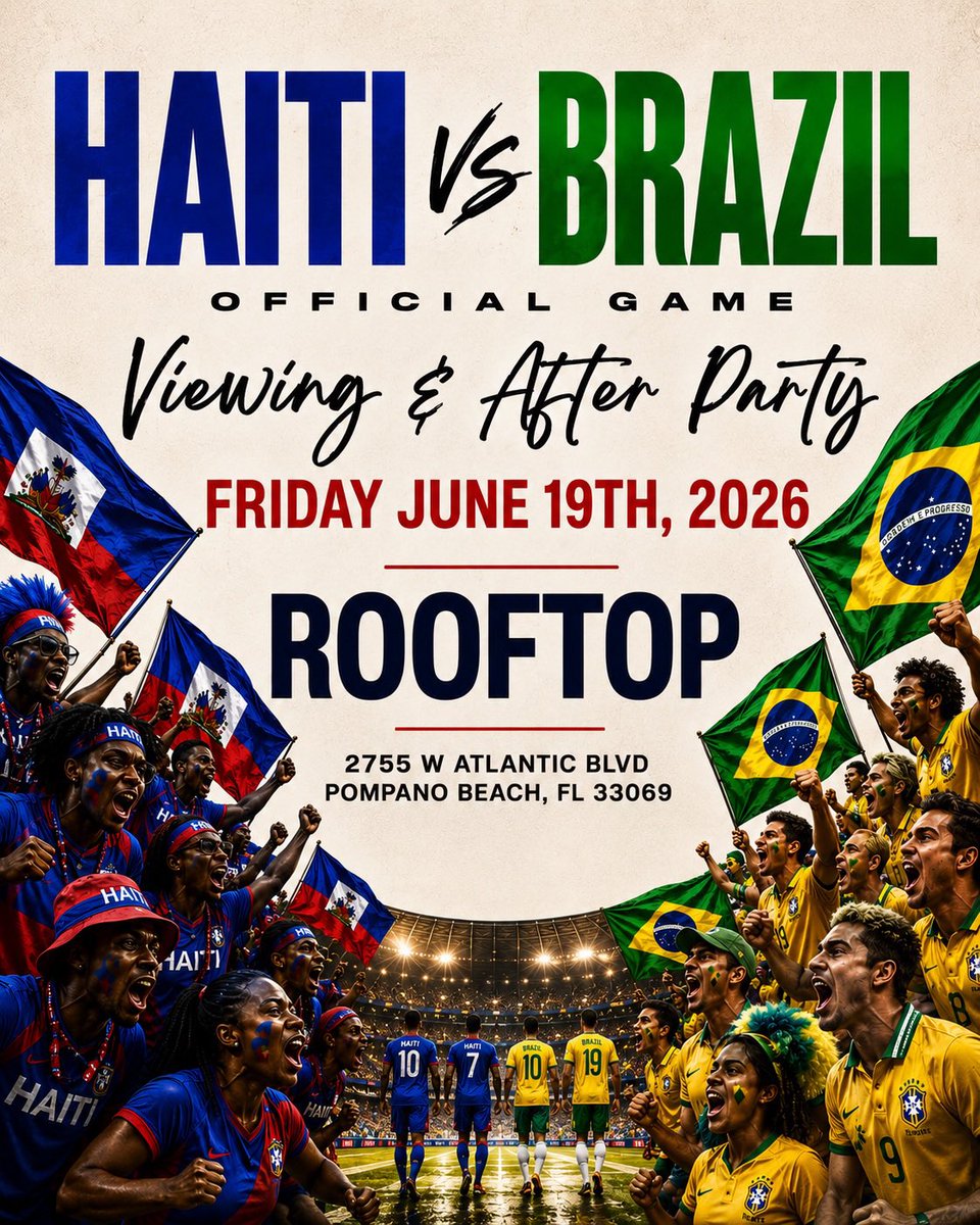 GOUYADNATION's tweet photo. #HaitianTwitter

Biggest watch party in South Florida https://t.co/70wmg7i1MI