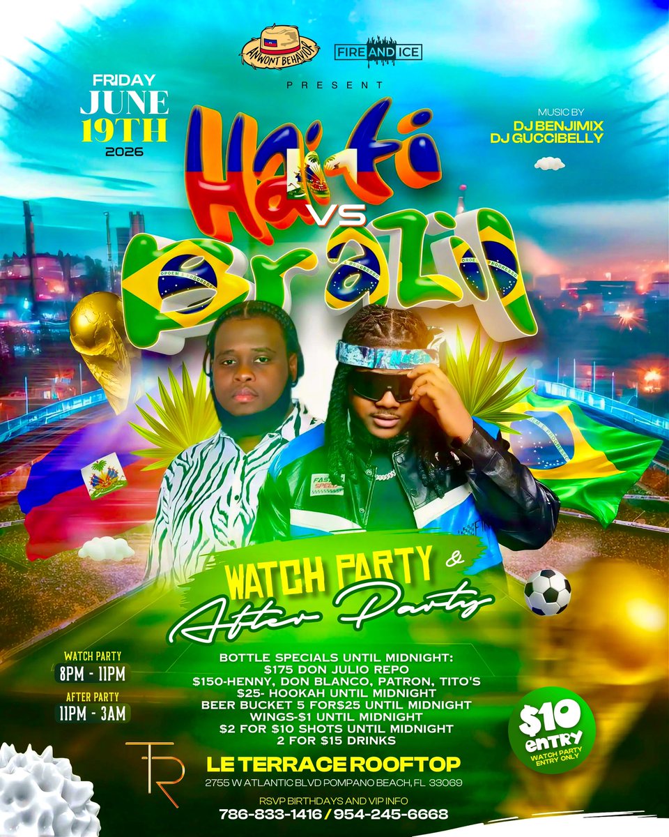GOUYADNATION's tweet photo. #HaitianTwitter

Biggest watch party in South Florida https://t.co/70wmg7i1MI