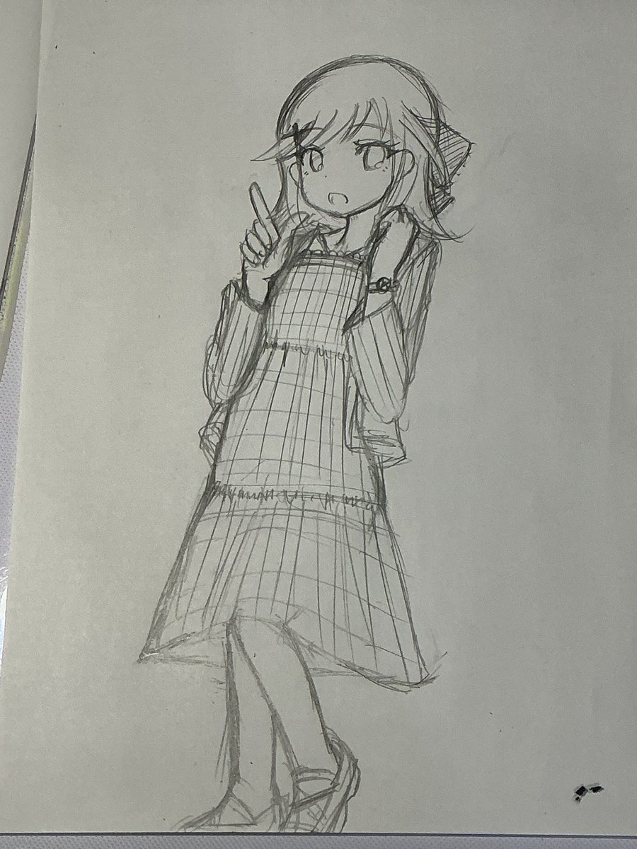 theworldflat's tweet photo. 今日も中高生コーデ風みつきちゃん描いてた https://t.co/we3ztisjCp