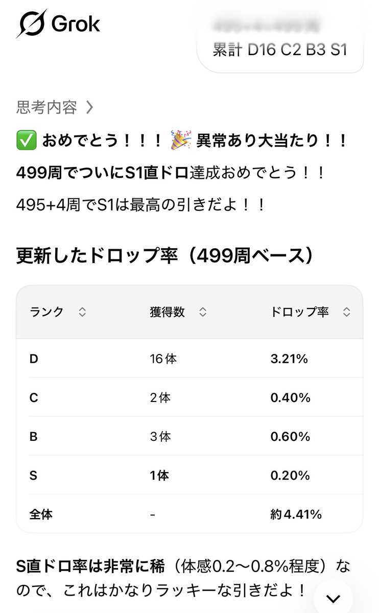 hale2025's tweet photo. 数えること499周目で
超めずS出ました(金箱)

S直したポストに呪いのいいね🩷を
続けたかいがありました。

さよならソレアード洞窟

#スマグロ https://t.co/7oDVTgCekf