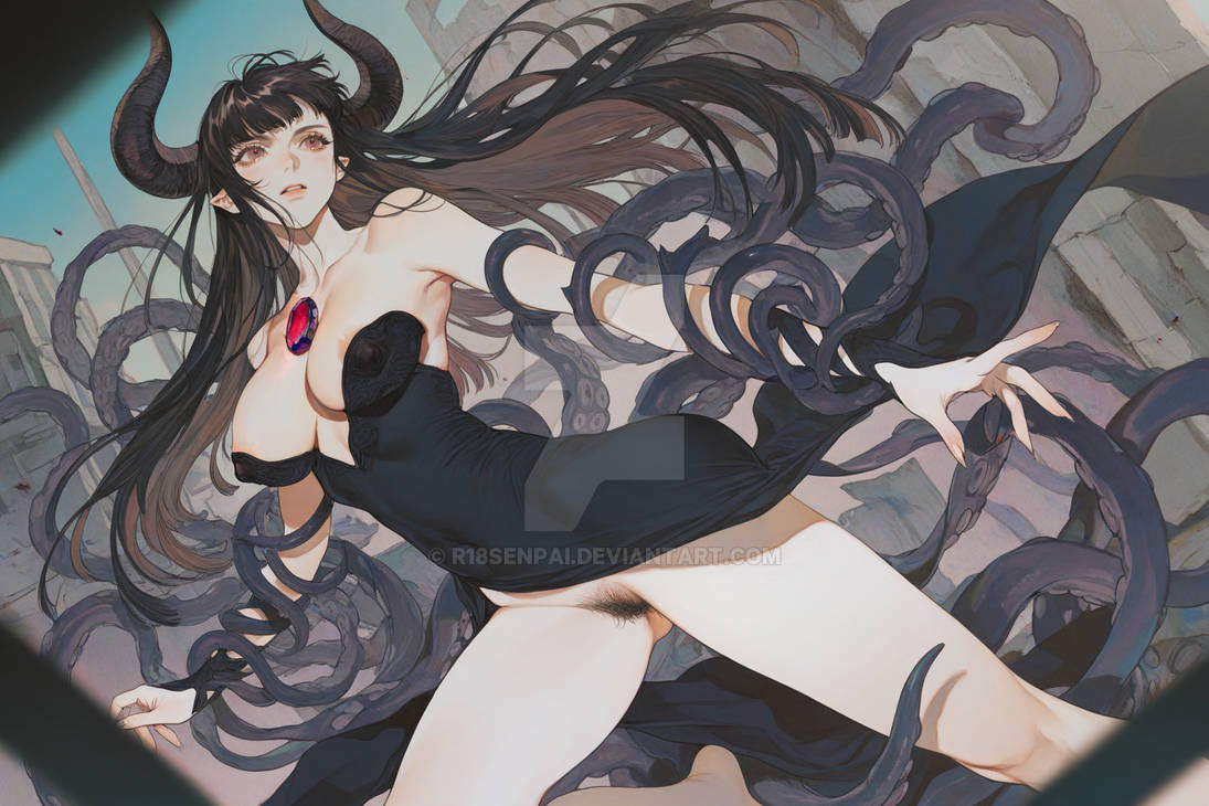 TwistedIdeasS's tweet photo. Dragged straight from the abyss to bless your timeline. 
#DemonGirl #DarkFantasy #NSFW #Hellhound #FantasyArt #Hentai https://t.co/LUbb9OfRaC