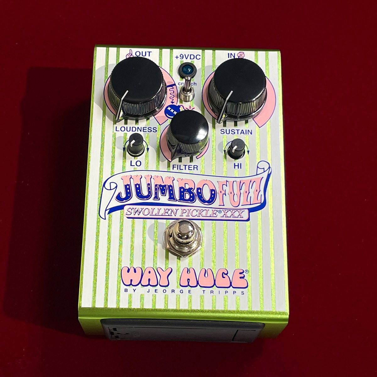 ROCKINN_namba's tweet photo. 【#ロックイン難波】新着入荷!「#WayHuge」ジョージ・トリップス氏の名作の30周年記念モデル"WHE407 JUMBO FUZZ SWOLLEN PICKLE XXX"が限定で登場!30周年を祝う新たな進化と、当時の音色を含む4モードを搭載した強力なサウンドを持つ特別仕様の1台!お楽しみください★→https://t.co/XKYl4c6JSY https://t.co/mD7EDY1AXL