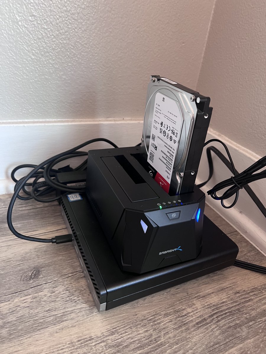 Hidden_Neuron_'s tweet photo. FAFO: Homelab Edition #1

today was an exciting day because I was finally going to start my homelab journey. I got myself a basic mini pc, an hp prodesk 600 g4 mini with an i5-8500t, 16gb ram, 500gb ssd, win11 pro, wifi, along with a sabrent usb 3.0 sata docking station, an ethernet cable, and a 4tb seagate ironwolf hard drive for storage.

the first thing I did after reaching home was make a bootable drive for proxmox. for some reason, that took way longer than expected, but I still had everything else set up and ready.

then came the part where I needed to connect the pc to a monitor so I could actually install proxmox. in all the excitement, I had never checked the video output ports on the mini pc.

that is when I realized it only had displayport and an old school vga port.

my monitor only has hdmi.

I looked around, tried to find a cable or adapter, checked whatever I had at home, but no luck. after all that excitement, I had to give up for the day and order a new cable.

so yeah, not the big proxmox install day I imagined, but still a small step forward.

day 1 progress: bootable usb made, hardware ready, cable ordered.

also, this was the exact moment I realized the USA really needs blinkit.