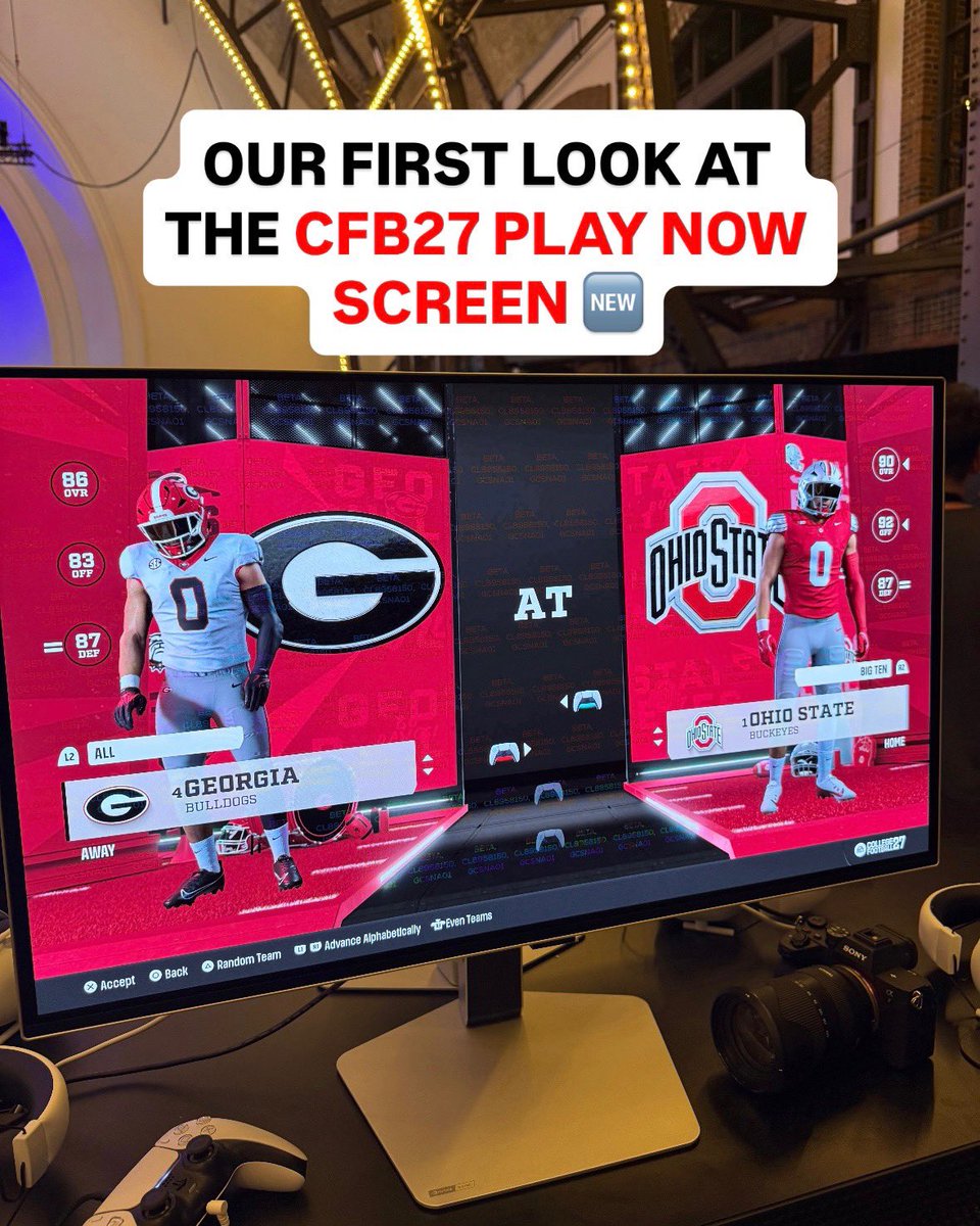 CFBAlerts_'s tweet photo. This looks even cleaner than the past versions of the game 🔥 

EA cooked with CFB27📈 https://t.co/33HfNXb4iC