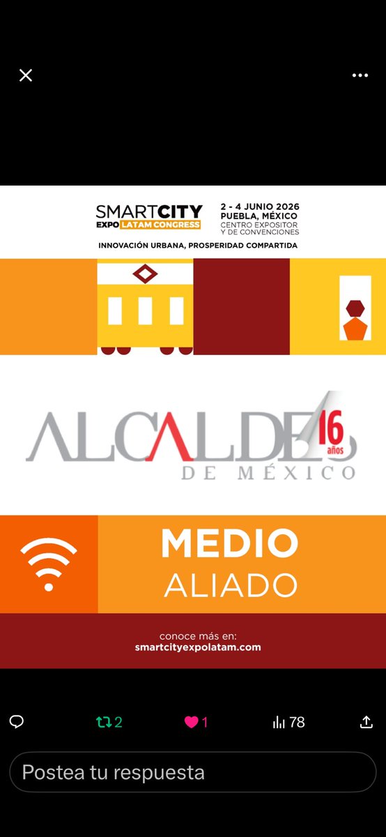 anapaumex's tweet photo. Un gusto ser parte de #SmartCityLatam como medio aliado @AlcaldesMexico y coincidir con expertos que trabajan para vivir mejor en las ciudades 🫶🏼🇲🇽 #SCELC26 https://t.co/JwnEJzWyZQ