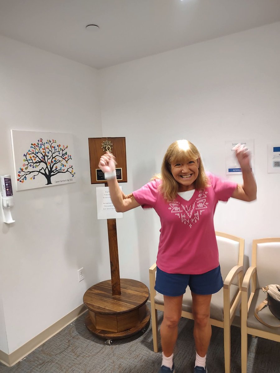 real_ava1's tweet photo. My oncologist told me today that I am cancer free!!!!! https://t.co/Ud84CCw2JW