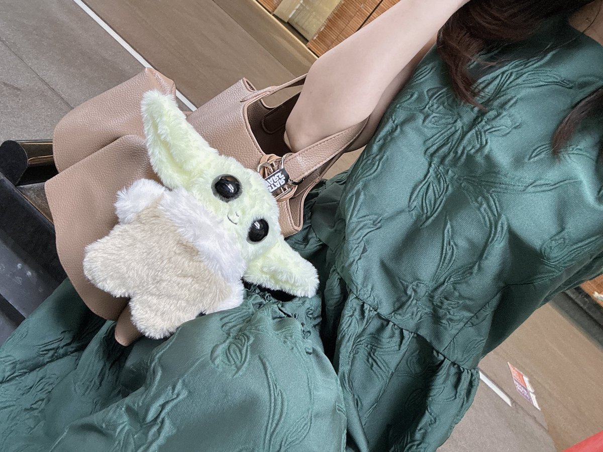 pooler6sw's tweet photo. ふわふわのグローグーが売っているという事で、昼休みに急いでお迎えに。可愛い。思ってたより大きくて、存在感があるｴｹﾁｬﾝ… https://t.co/OznO6jdLDX