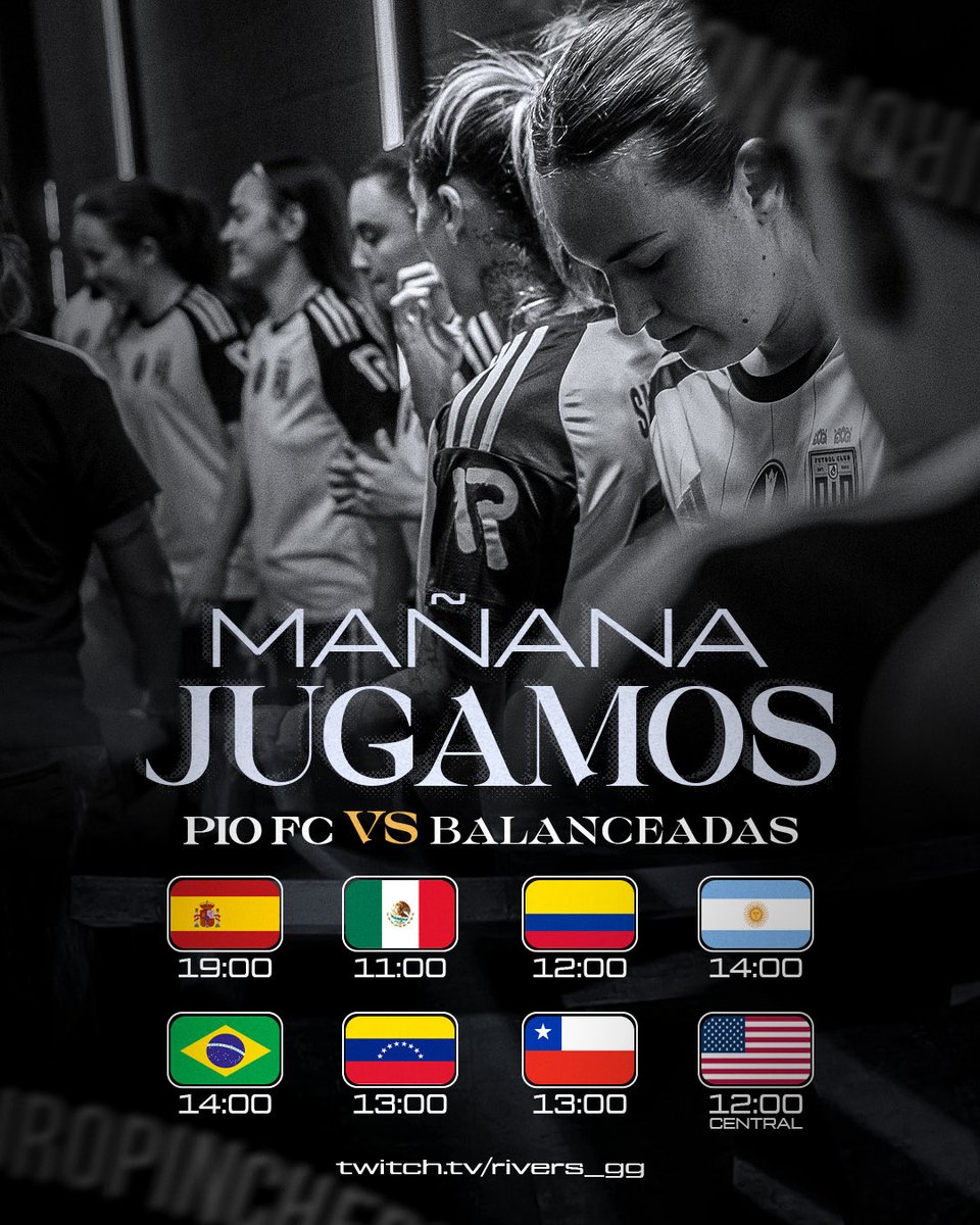 PIOFCFemenil's tweet photo. Horarios para el partido de mañana 🆚 Balanceadas ⚖️ https://t.co/YJW2Fk5vcO
