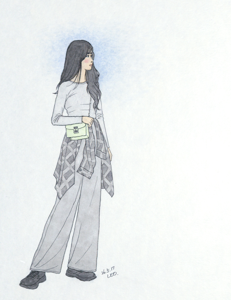 nboshi_leo's tweet photo. 来週の日曜日（6/14）にスケッチ会「女性を描く現場」を開催します。こちらの画像は先月（5/17）のスケッチ会の私の作品、アナログ水彩人物画です。

ファッションイラストレーター穂積和夫さんのスケッチ会に端を発する「女性を描く現場」は、毎回異なるプロのファッションモデルを、ポーズや衣装を変えて4〜5パターン描くことができる、楽しい雰囲気のスケッチ会です。岡崎公園、平安神宮、美術館等が近い ”京都市勧業館みやこめっせ” で月1回開催しています。今年9月には、コロナ禍以降中断していたグループ展を開催します！

⚫︎名称： スケッチ会「女性を描く現場」
　https://t.co/UIaGg2LKdm
　または「女性を描く現場」で検索
⚫︎開催日：月1回・日曜日に開催（6/14、7/12、8/9、9/13 …）
⚫︎時間：13:30〜16:30 (13:00開場)
⚫︎場所：京都市勧業館みやこめっせB1F 会議室
　　　（月により会場が変わることあり）
　　　https://t.co/zDMKVI6Okt
⚫︎参加費：入会金不要、参加料一回2,000円（学生1,000円）
⚫︎参加申し込み：kakugenba@gmail.com に参加希望日とお名前をご連絡ください。

⚫︎「女性を描く現場」グループ展
　日時：2026年9月15日(火)〜20日(日) 　※搬入は14日、搬出は最終日
　会場：ギャラリー祇園精舎（京都市東山区祇園町北側 253）

#イラストレーター #女性画 #女性を描く現場 #スケッチ会
