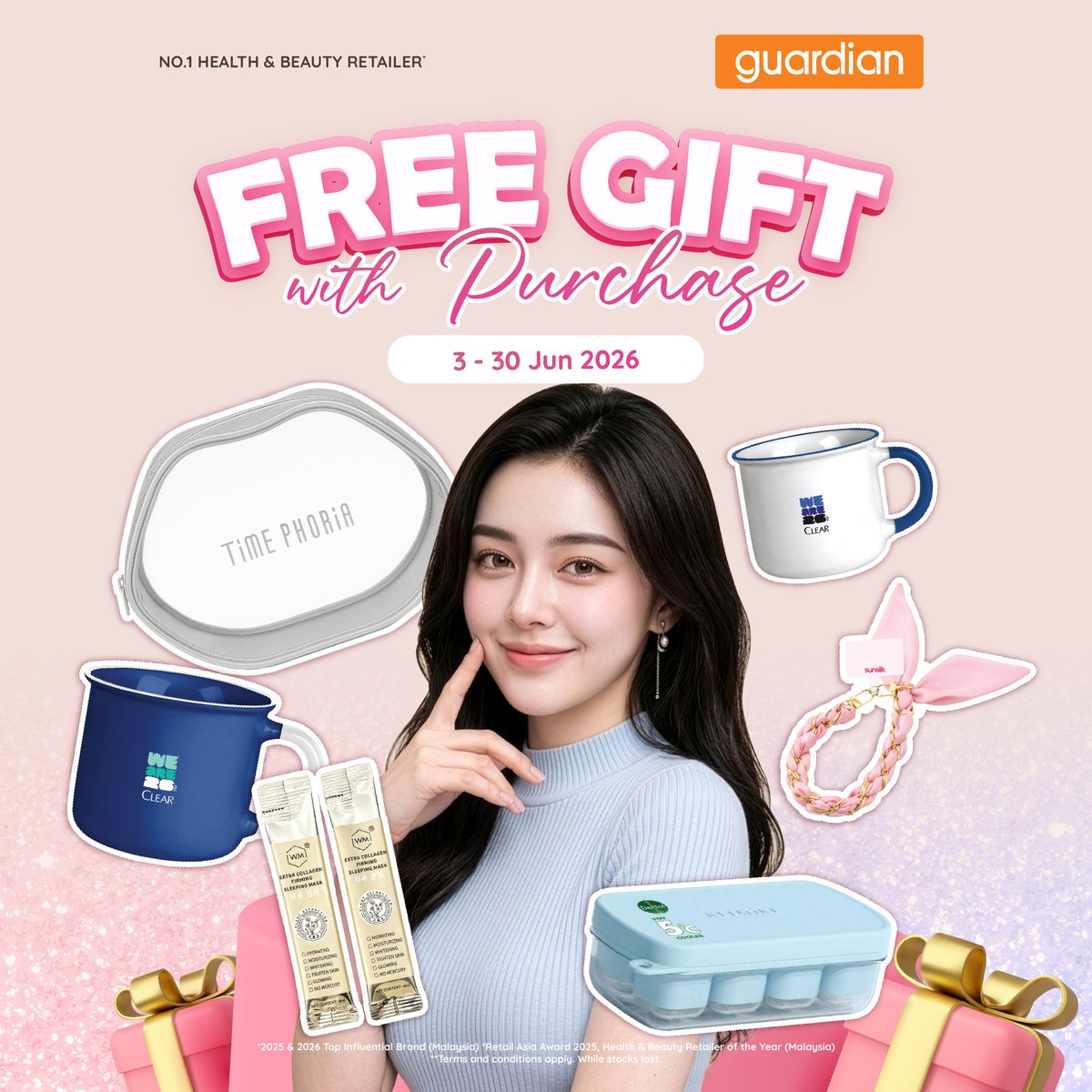 GuardianMYS's tweet photo. 🎁 𝗦𝗵𝗼𝗽 𝗬𝗼𝘂𝗿 𝗙𝗮𝘃𝗲𝘀, 𝗕𝗿𝗶𝗻𝗴 𝗛𝗼𝗺𝗲 𝗠𝗼𝗿𝗲 | 𝟯 - 𝟯𝟬 𝗝𝘂𝗻𝗲 𝟮𝟬𝟮𝟲 ✨ Enjoy FREE gifts with selected purchases from participating brands. Limited stocks only! 🛍️ https://t.co/HjJr8gEnmG https://t.co/e1lGjLBdXG