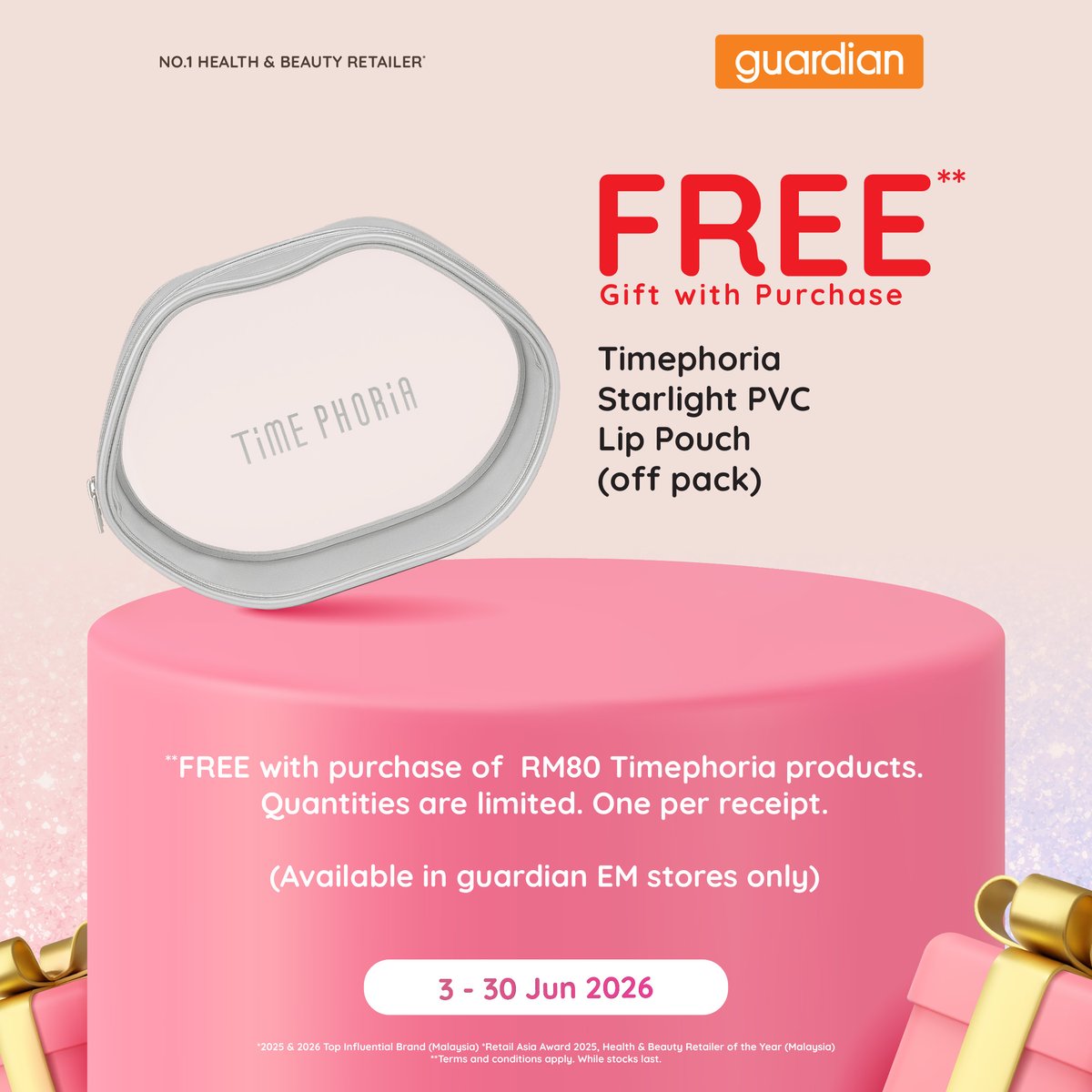 GuardianMYS's tweet photo. 🎁 𝗦𝗵𝗼𝗽 𝗬𝗼𝘂𝗿 𝗙𝗮𝘃𝗲𝘀, 𝗕𝗿𝗶𝗻𝗴 𝗛𝗼𝗺𝗲 𝗠𝗼𝗿𝗲 | 𝟯 - 𝟯𝟬 𝗝𝘂𝗻𝗲 𝟮𝟬𝟮𝟲 ✨ Enjoy FREE gifts with selected purchases from participating brands. Limited stocks only! 🛍️ https://t.co/HjJr8gEnmG https://t.co/e1lGjLBdXG