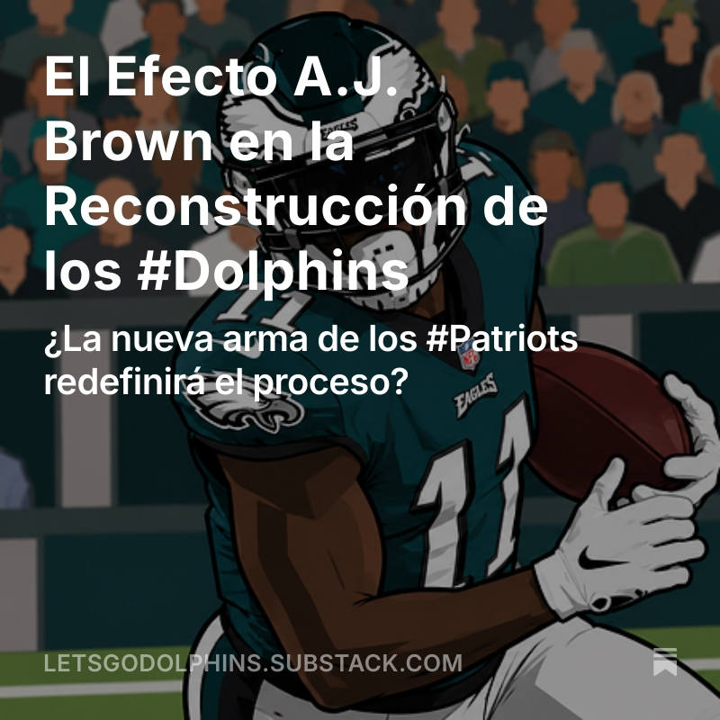 Master_Tigrillo's tweet photo. 🚨El Efecto A.J. Brown en Miami🚨

🏈 Cómo el esquema de McDaniels potenciará a Brown. 
🧠 El efecto dominó en la defensiva de los #Dolphins.
⚠️ La brutal prueba de fuego para nuestra joven secundaria.

🐯 El análisis completo lo encuentran aquí: 
https://t.co/m48A83DTQF

¿Creen que Hafley tiene el personal para neutralizar esta amenaza de los #Patriots?

Los leo en comentarios 👀👇

#PhinsUp #FinsUp #GoFins #MiamiDolphins #NFL #FinFamilia