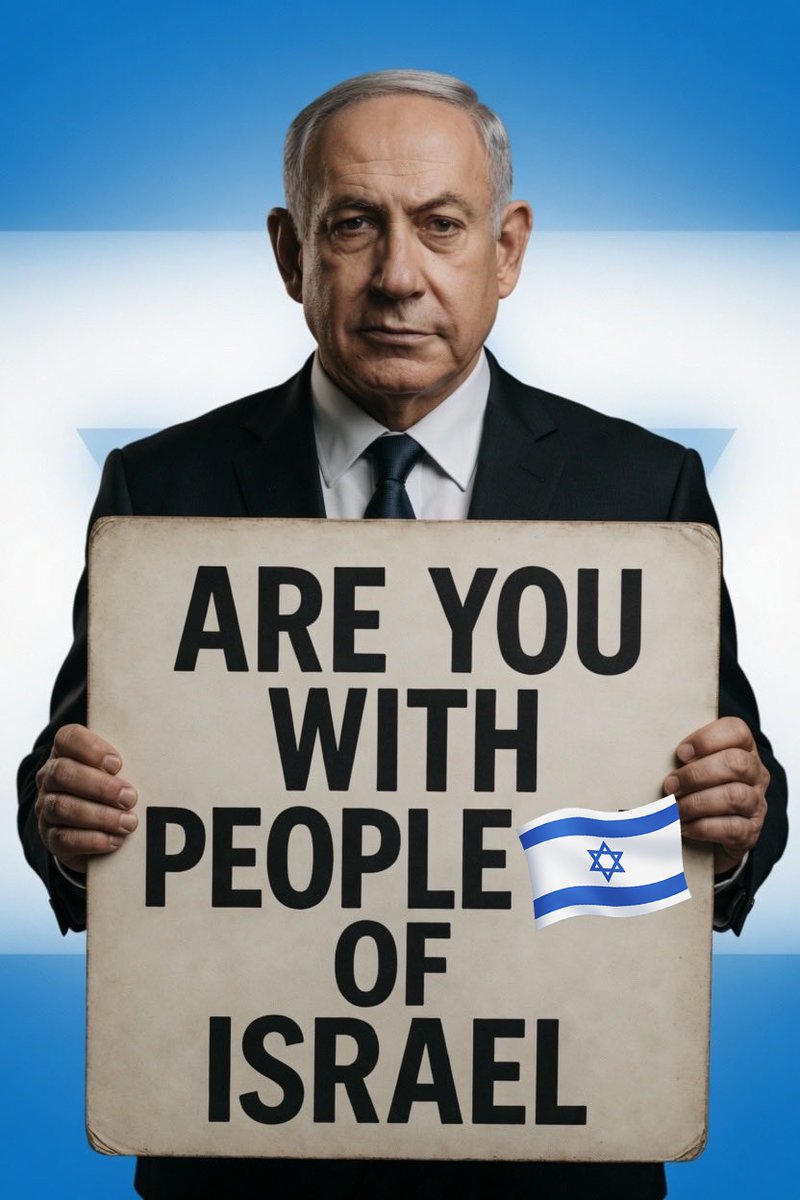 israelititan's tweet photo. Are you with the people of Israel?

A) Yes, I am
B) No, I am not https://t.co/4NC02dCC1y
