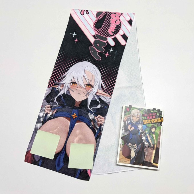 🍮開催期間は6月18日～7月5日まで🍮

ゲーマーズ 聖・パイ祭り 2026
～全人類乳(ニュー)ワールド～

商品サンプルをご紹介📸
・パイ祭り2026 マフラータオル
描き下ろしイラストを使用したマフラータオル!
非常に使いやすいサイズ感なので、普段使いにもオススメです(?) 