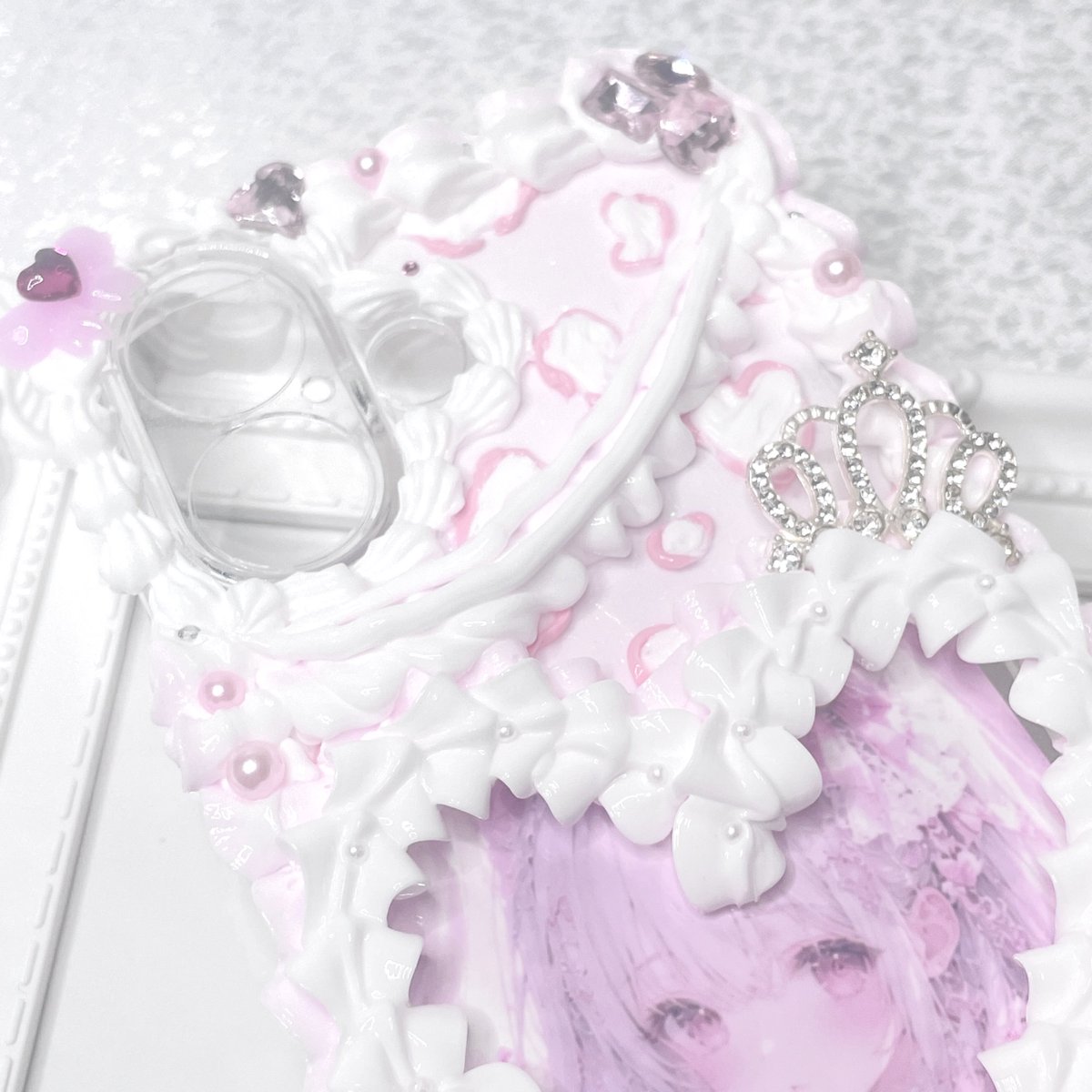 ホイップデコ レオパード デコ電 ♡ 姫系 甘かわヒョウ柄♡ - | minne 