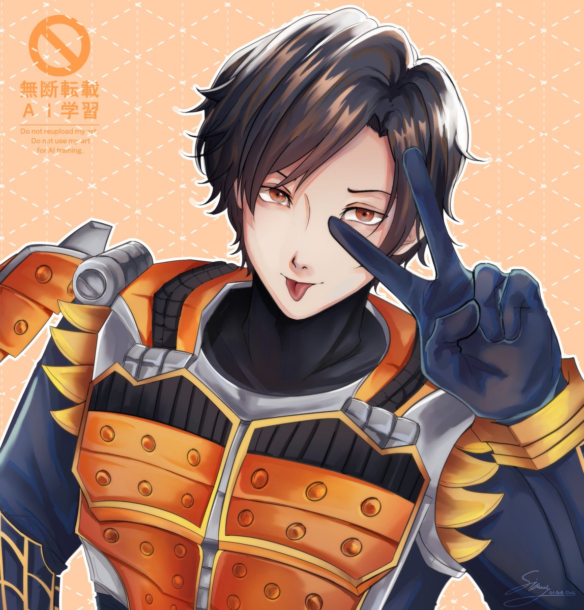 kage_sia's tweet photo. Silly Orange man I did awhile back 🍊
#kamenridergaim 
#仮面ライダー鎧武 https://t.co/A5Iju3dDHl