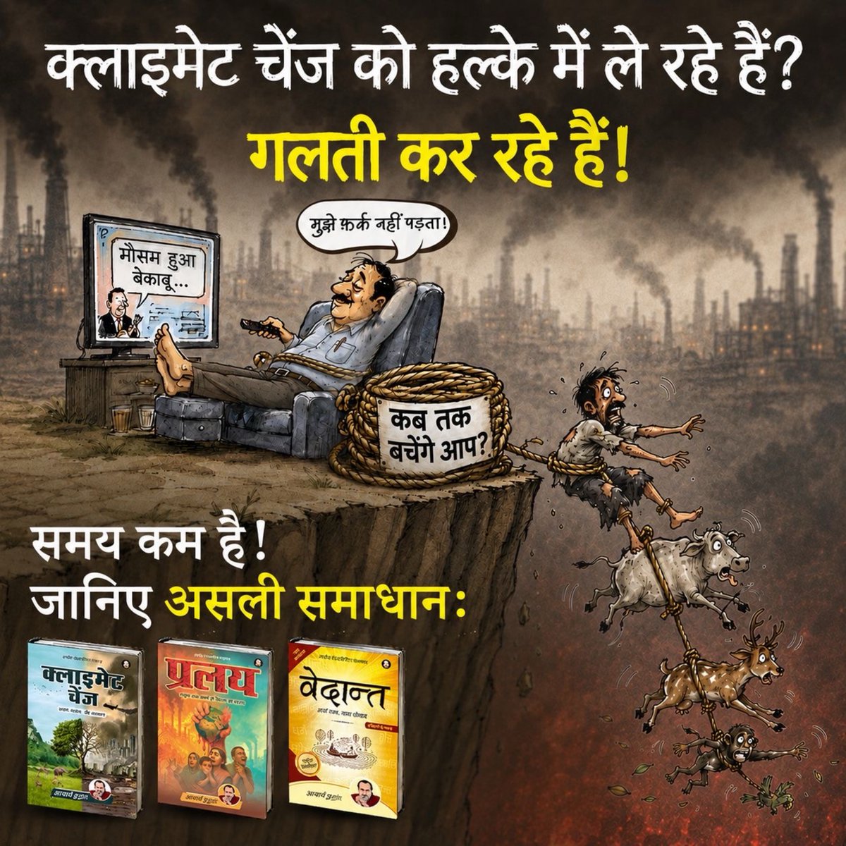 manoj83353's tweet photo. आप Climate Change को नज़रअंदाज़ कर सकते हैं,
���ेकिन उसके परिणाम आपको नहीं करेंगे। 🚨

🌍 विश्व पर्यावरण दिवस पर जानिए जलवायु संकट की सच्चाई और उसके वास्तविक समाधान।

📚 पढ़िए ये विशेष बोध पुस्तकें:
https://t.co/0hfaymJzV1 https://t.co/aYWcWs2D9W