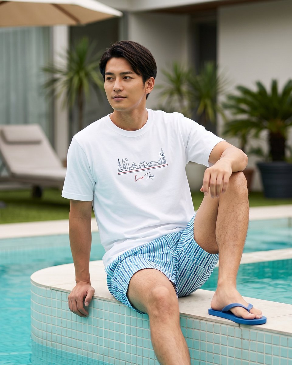 luditt_official's tweet photo. 東京の象徴的なランドマークを一筆書きのような繊細なラインで描き出した「Landmark Horizon T-Shirt」。都会の喧騒をミニマルなアートへと昇華させた一着。
「シルクプリント」を採用し、細いライン一本一本まで美しく再現しました。

#LUDITT #夏コーデ #summerwear #tokyo #tokyofashion https://t.co/jeAPD70aam