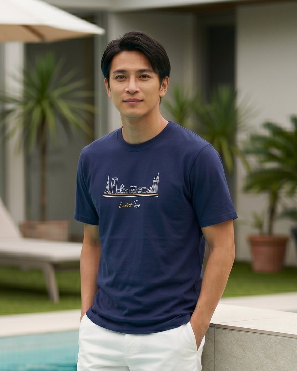 luditt_official's tweet photo. 東京の象徴的なランドマークを一筆書きのような繊細なラインで描き出した「Landmark Horizon T-Shirt」。都会の喧騒をミニマルなアートへと昇華させた一着。
「シルクプリント」を採用し、細いライン一本一本まで美しく再現しました。

#LUDITT #夏コーデ #summerwear #tokyo #tokyofashion https://t.co/jeAPD70aam