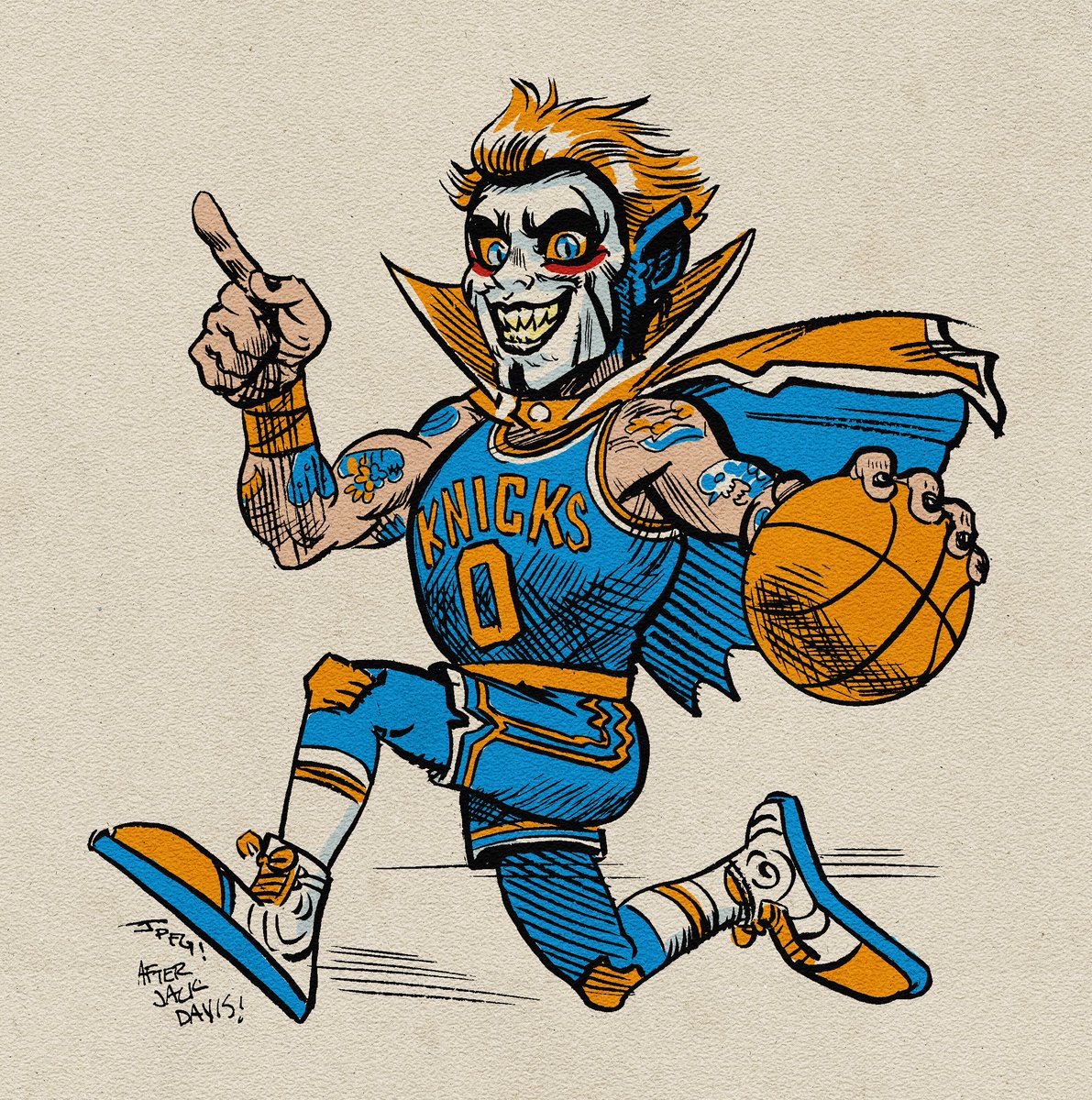 Jpegolden's tweet photo. I had like five seconds to do an actual cooldown drawing today, Go Danhausen, Go Basketball. Don't...tell my family I drew this, we're a Celtics household. https://t.co/dY3zpxvTcx